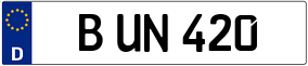 Truck License Plate